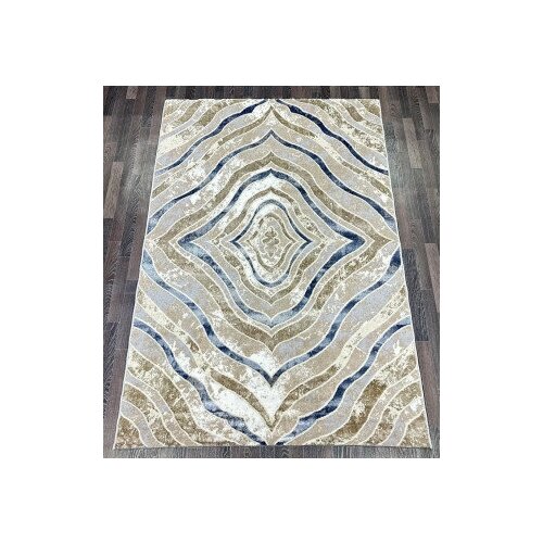 D066A_CREAM SHIRINK BLUE FDY Semnan (2 х 3 м)