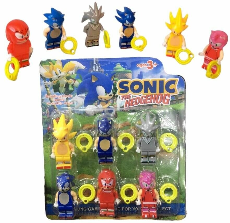 Набор фигурок для конструктора Sonic Соник / фигурки соник игрушка / совместимо с лего