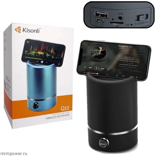 Портативная колонка Kisonli Q10 5Вт черная 135000₽