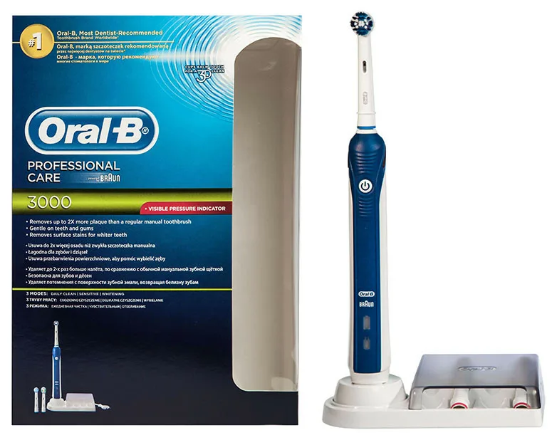 Электрическая зубная щетка Oral-B Professional Care 3000 D20 (3 насадки)