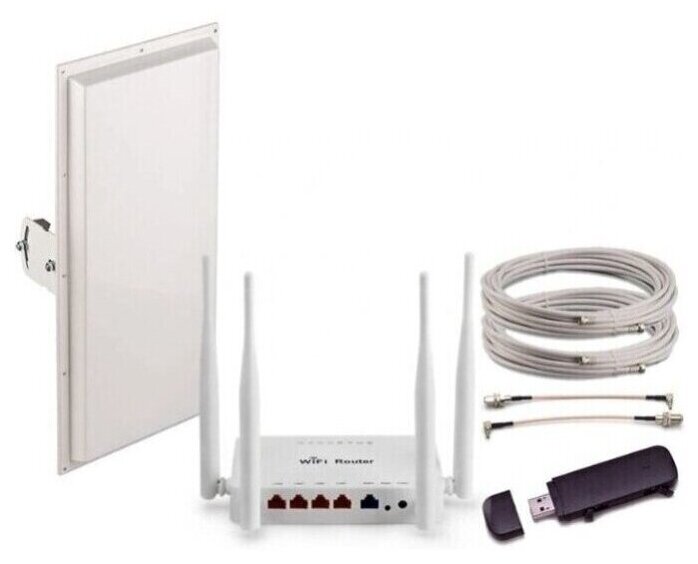 3G / 4G LTE интернет комплект для дачи / офиса - оптимальный загород, для усиления сотового сигнала. + Сим карты
