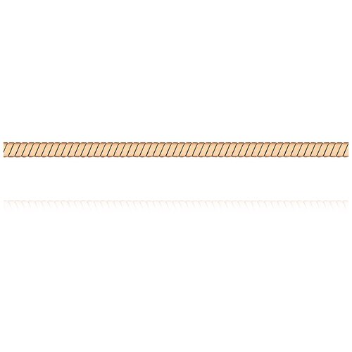 Цепь из золота плетения Панцирь одинарный ЦП140УКА1П-А51 АДАМАС