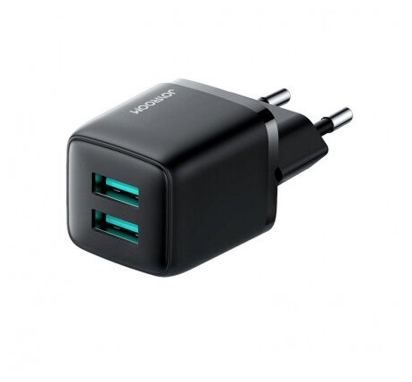 Сетевое зарядное устройство Joyroom USB Dual Port Fast Mini Wall Charger - Черное (L-2A121)