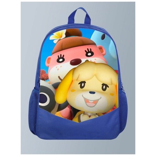 фото Голубой рюкзак с принтом игры энимал кросинг animal crossing new horizons, симулятор жизни - 95 brutbag