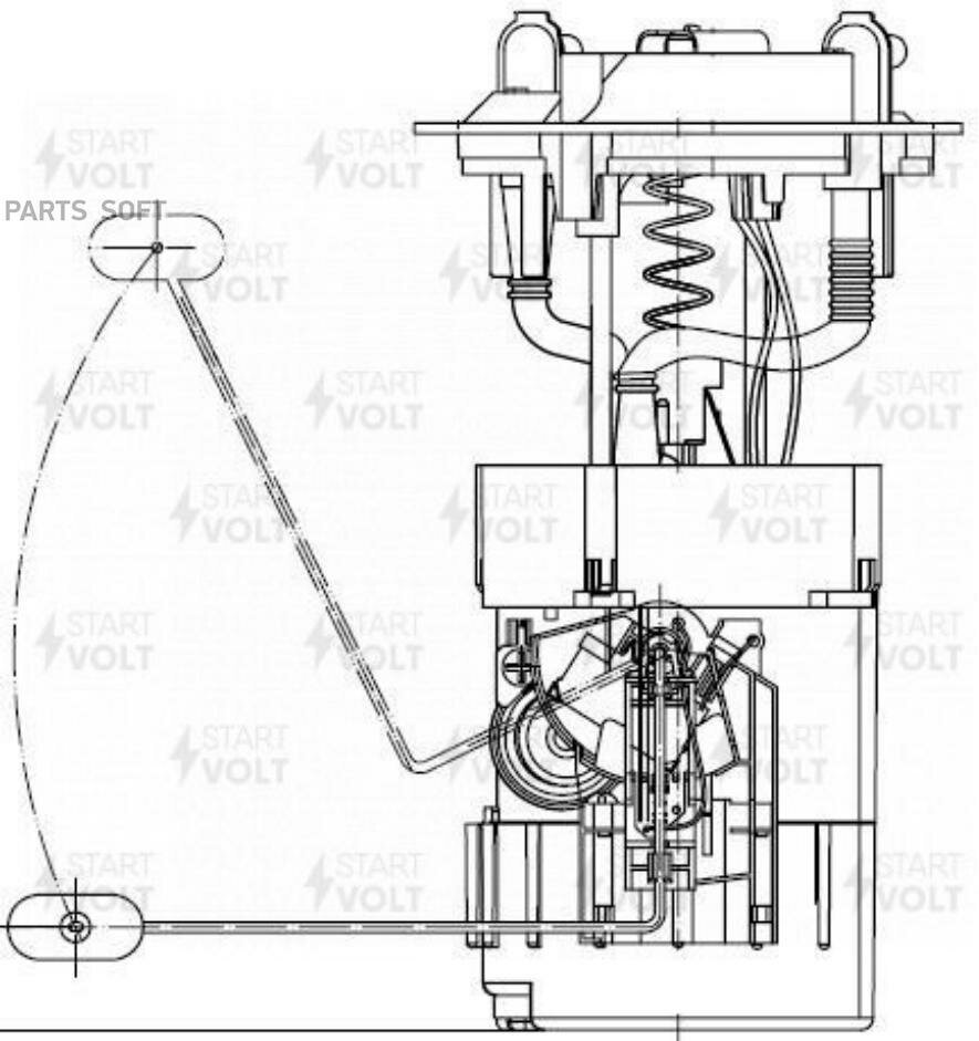 Модуль топливного насоса для автомобилей Renault Megane II (02-) 1.4i-2.0i StartVolt - фото №8