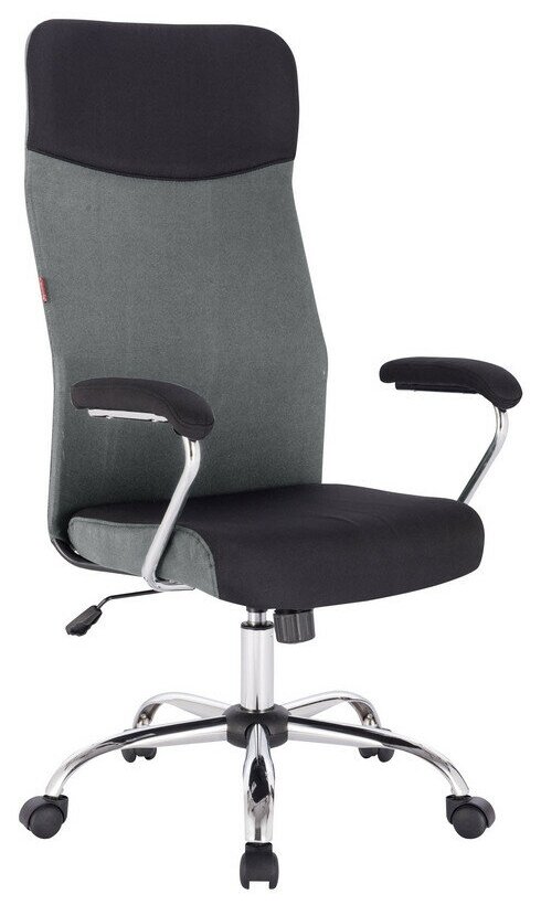Кресло BN-Sp-EChair-590 TC ткань черный/серый, хром