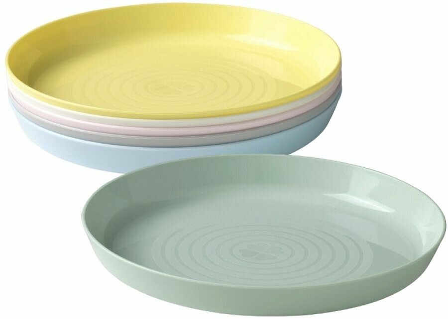 Посуда детская IKEA KALAS, тарелки 6 штук, разноцветный - фотография № 5