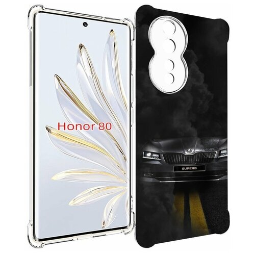 Чехол MyPads skoda шкода 1 для Honor 80 задняя-панель-накладка-бампер чехол mypads skoda шкода 1 для honor play 30 plus задняя панель накладка бампер