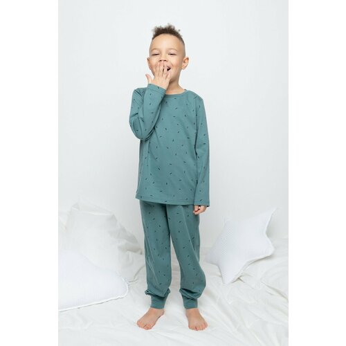 Пижама crockid, размер 110, зеленый