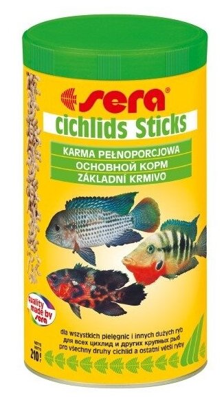 Корм для цихлид Sera Cichlids Sticks, 210 г