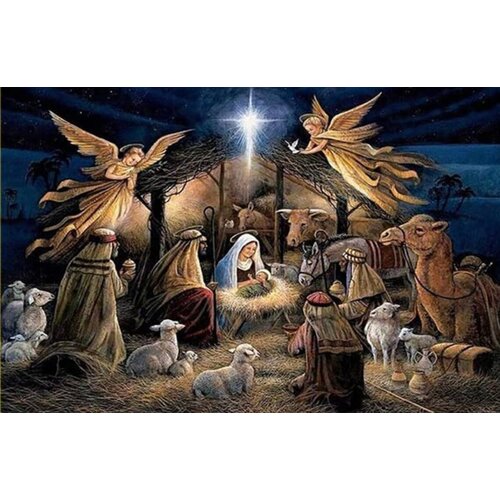 Алмазная мозаика на холсте 