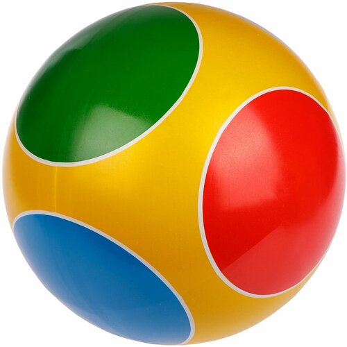 Мяч резиновый детский Кружочки d. 200 ручное окрашивание мяч детский 200 мм кружочки p3 200 kр цвета в ассортименте
