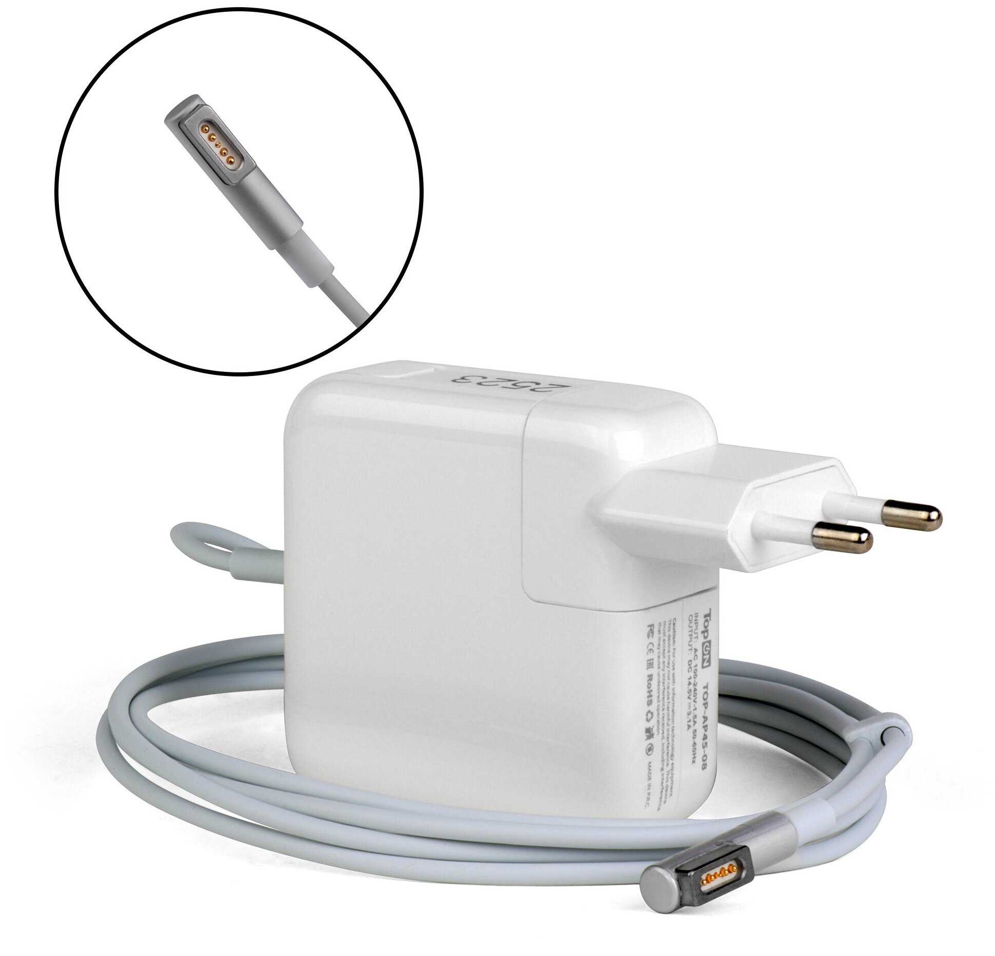 Блок питания TopON для Apple 14.5V 3.1A (MagSafe) 45W A1237, A1304, A1369