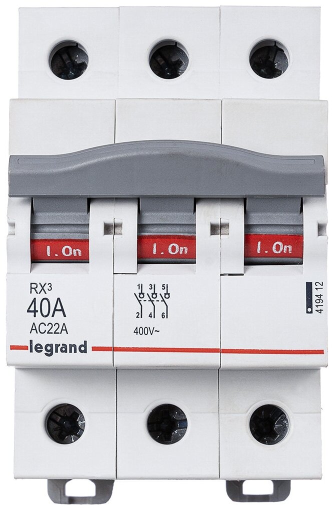 419413 RX3 Рубильник 3P 63А Legrand - фото №2