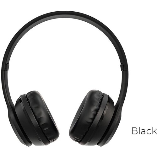 Bluetooth гарнитура BOROFONE BO4 Charming Rhyme BT 5.0, 3.5 мм, накладная (черный) наушники беспроводные borofone bo4 charming rhyme цвет черный