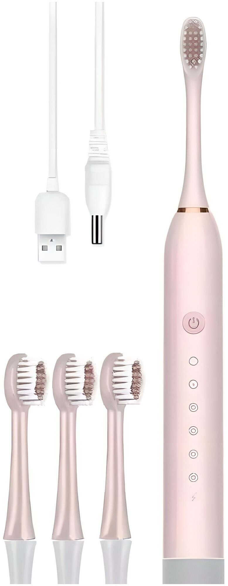 Электрическая зубная щетка SONIC TOOTHBRUSH X-3 Розовый - фотография № 2