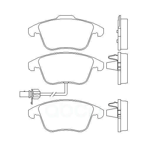 Колодки Тормозные, Передние VAG арт. 8K0 698 151 P