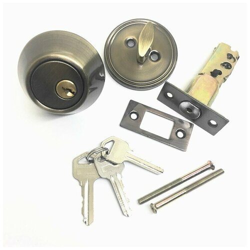 Замок врезной Maxi locks Deadbolt 101 AB (бронза)