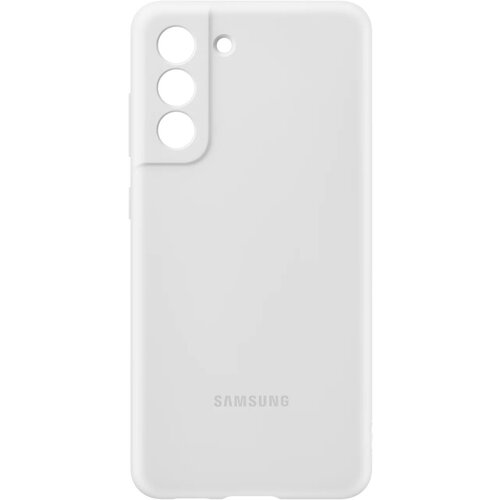 Чехол (клип-кейс) Samsung для Samsung Galaxy S21 FE Silicone Cover белый (EF-PG990TWEGRU)