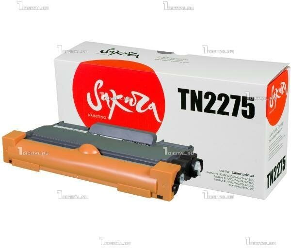 Картридж SAKURA TN2275 черный для Brother HL-2220/2240/2270 MFC-7470/7290/7470/7860 DCP-7060 (2.6К) (SATN2275)