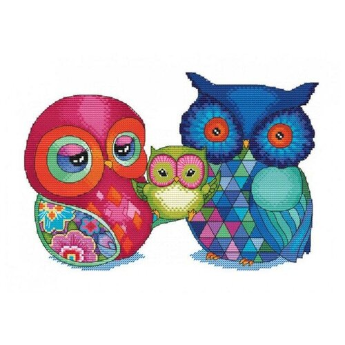 фото Белоснежка набор для вышивания "радужные совы