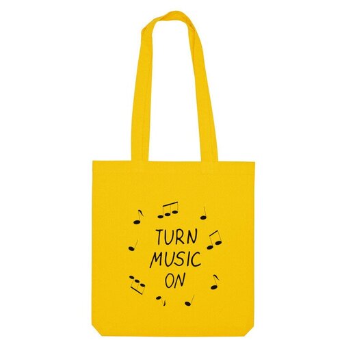 Сумка шоппер Us Basic, желтый сумка включи музыку белый