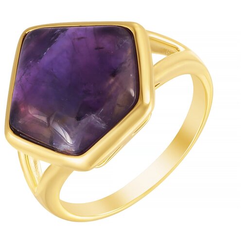 фото Element47 кольцо из серебра 925 пробы с аметистами sr1948-amethyst_ko_am_yg, размер 17