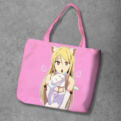 фото Сумка шоппер anime dakimakura, фактура рельефная, мультиколор