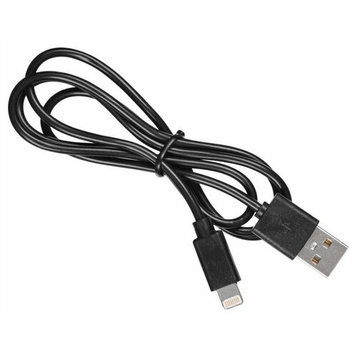 Кабель Buro BHP LIGHTNING 0.8 USB (m)-Lightning (m) 0.8м черный кабель buro bhp ret lght w lightning m usb a m 1м белый