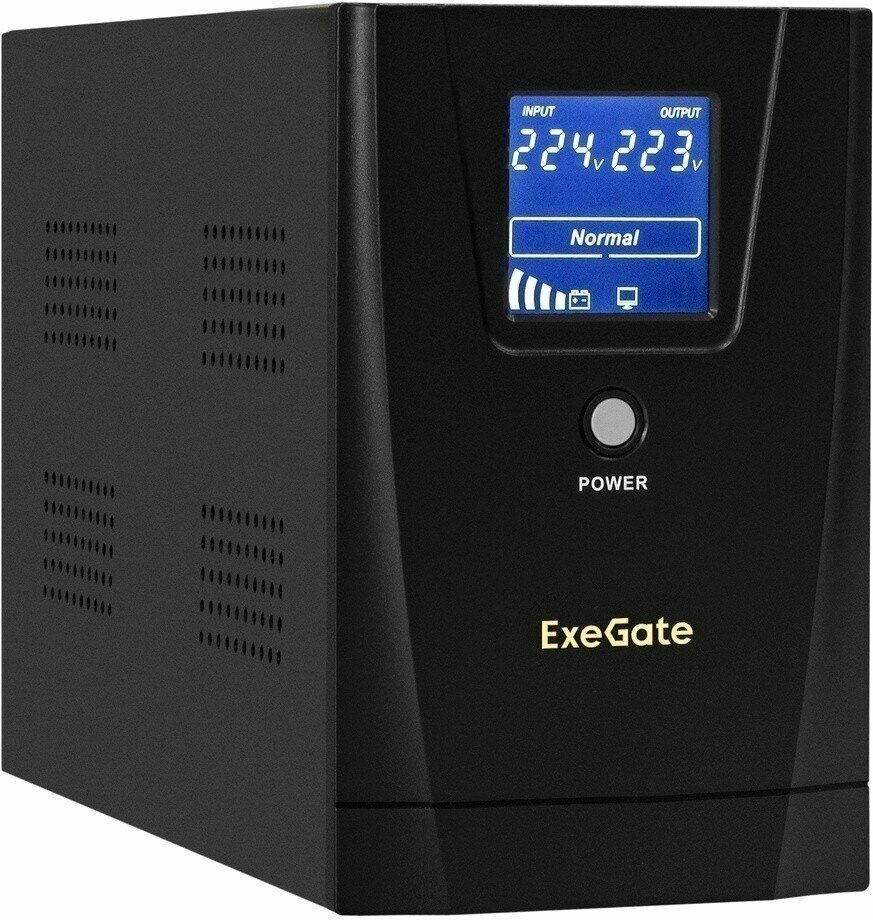 ИБП ExeGate SpecialPro Smart LLB-2000. LCD. AVR.2SH. RJ. USB (EX292632RUS)