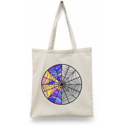 фото Сумка-шоппер унисекс каждому своё "уэнсдей/венсдей/wednesday" черная