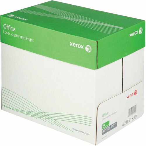 5 пач. 1 кор Бумага офисная Xerox Office Decoromir (А4, марка B, 80 г/кв. м, 500 листов) 5 пач 1 кор бумага a4 decoromir для принтера офисная снегурочка 80 г м² 2 500 лист 5 пачек