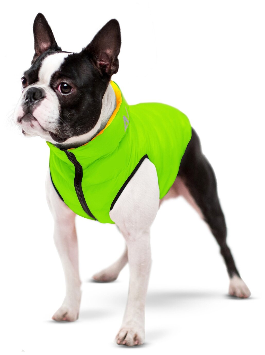 Курточка для собак AiryVest двусторонняя, размер M 40, салатово-желтая - фотография № 3