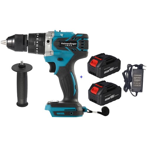 Аккумуляторная бесщеточная ударная дрель Heimerdinger 18 В 13 мм и два аккумулятора по 40 Ач 960100₽
