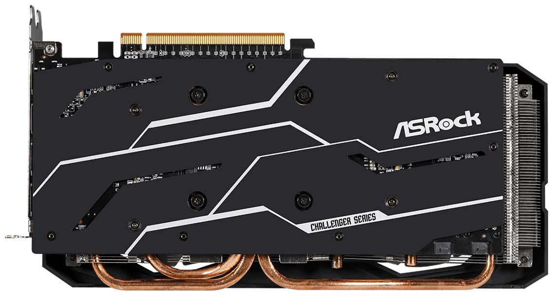 Видеокарта PCI-E ASRock 12GB GDDR6 192bit 7nm 2330/16000MHz HDMI/3*DP - фото №2