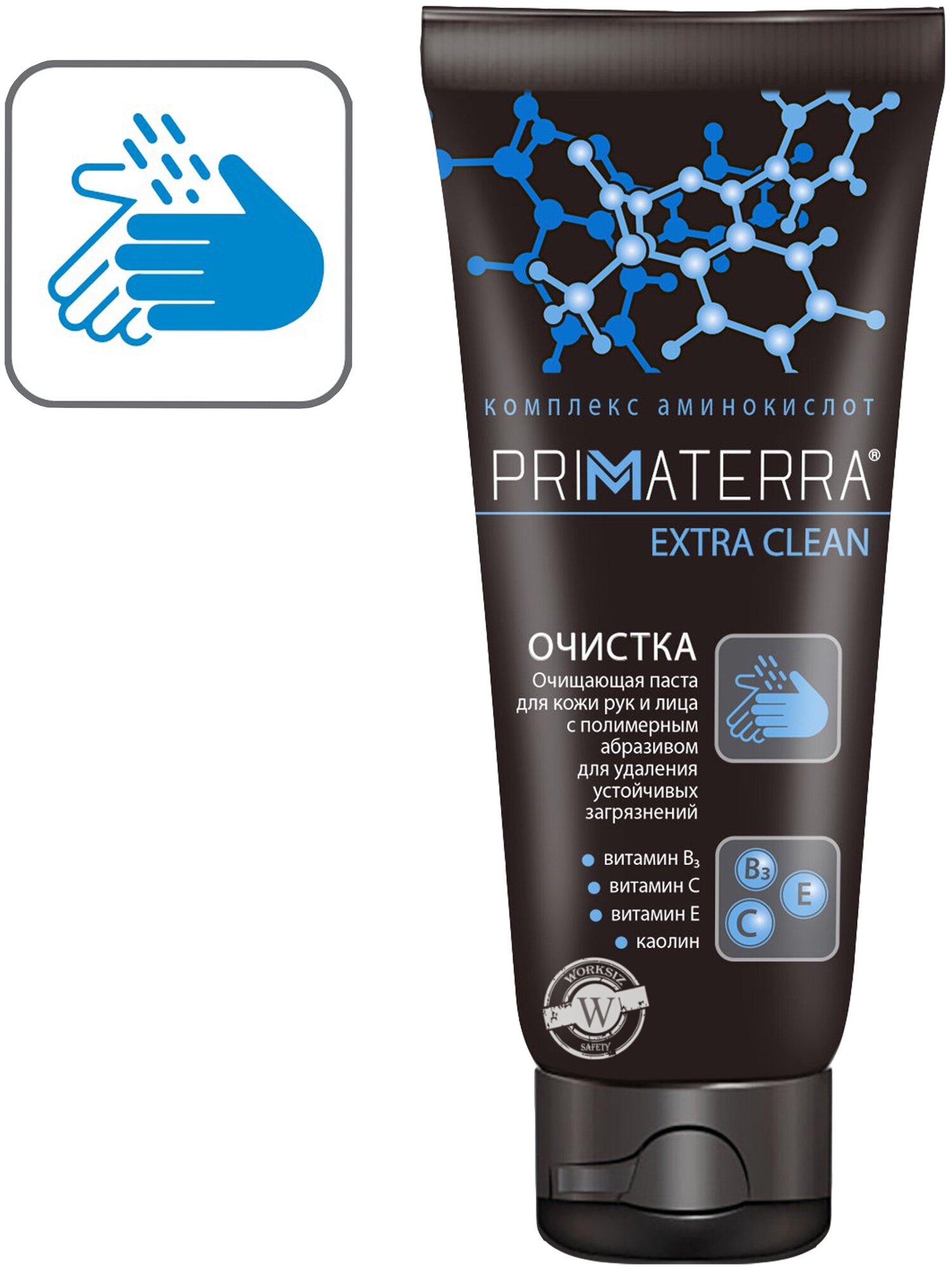 Очищающая паста c абразивом PRIMATERRA EXTRA CLEAN для удаления с кожи рук и лица устойчивых загрязнений