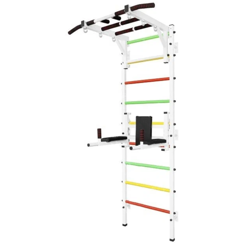 Шведская стенка с турником Рукоход, брусьями и упорами под штангу Аризона-48 Белая шведская стенка с турником рукоход и упорами под штангу arizona95 белая