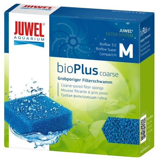 Губка грубой очистки для фильтра JUWEL COMPACT, BIOFLOW 3.0, BIOFLOW SUPER (1 шт)