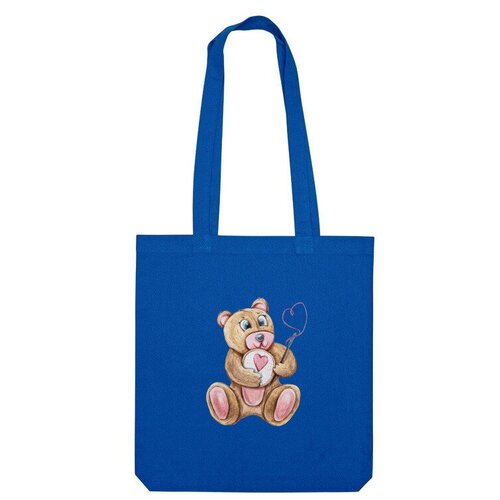 Сумка шоппер Us Basic, синий детская футболка мишка тедди милый медведь принт для детей 116 белый