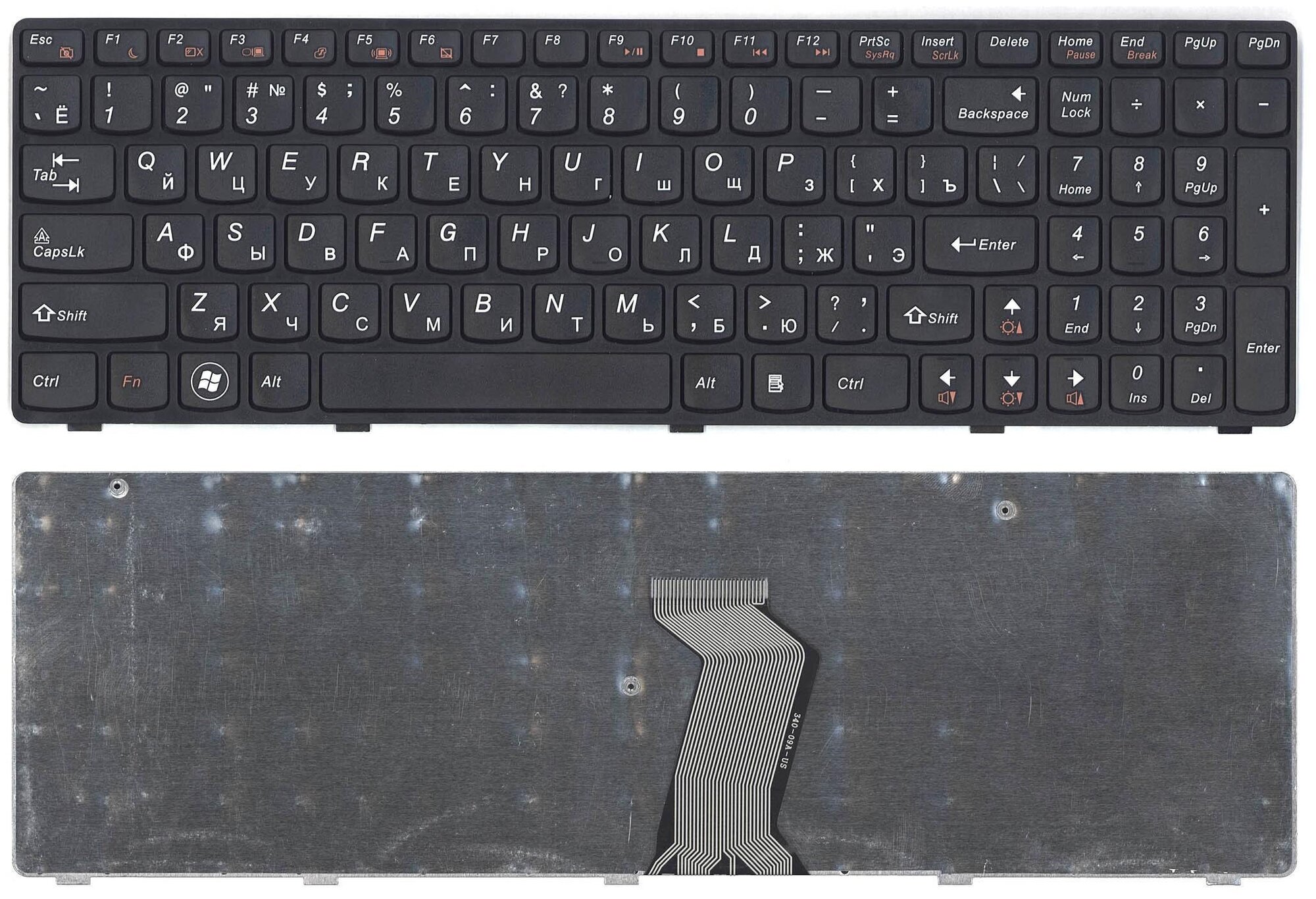 Клавиатура для ноутбука Lenovo G580 G585 G780 Z580 Z580A Z585 Z780 p/n: 25-201846