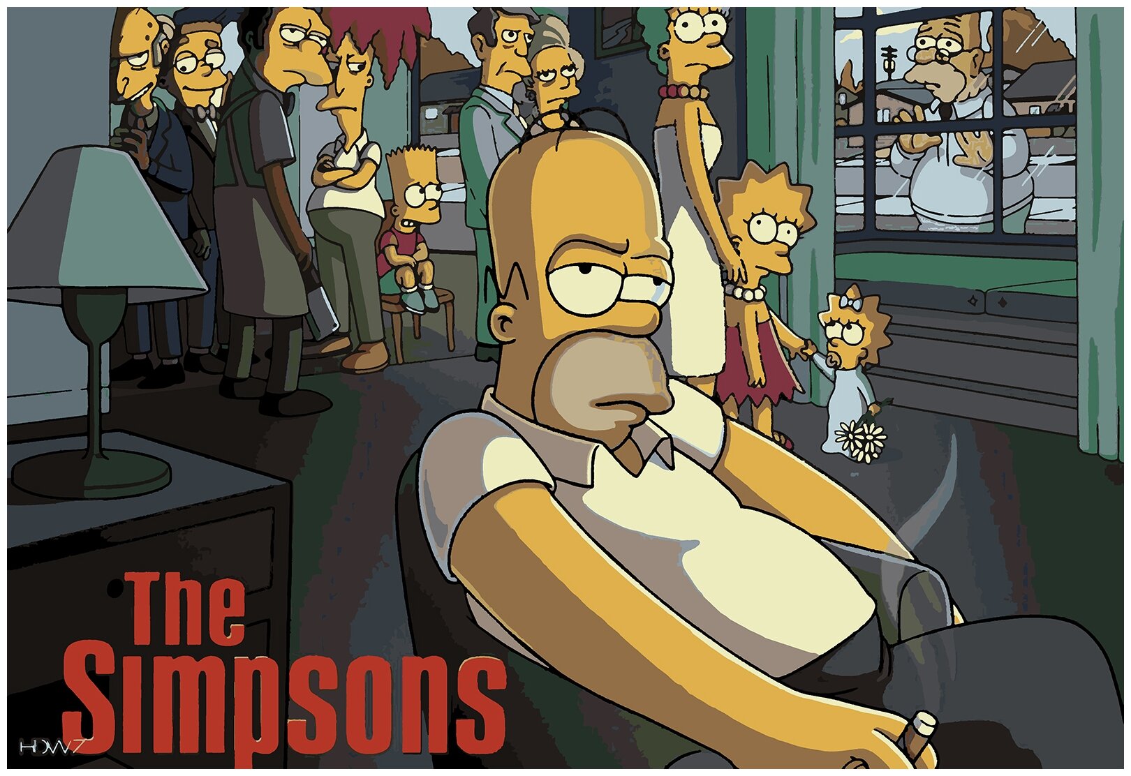 Картина по номерам Симпсоны Мафия, 40 х 60 см - купить по выгодной цене на ...