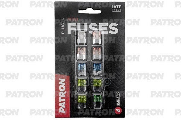 Комплект Предохранителей Mini Atc Plug-In Fuses (7 Pfs001 PATRON арт. PFS001