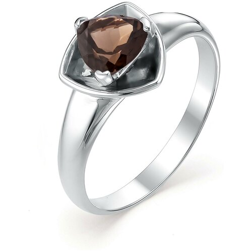 фото Алькор кольцо с 1 раухтопазом из серебра 01-0371-00рт-00, размер 16.5