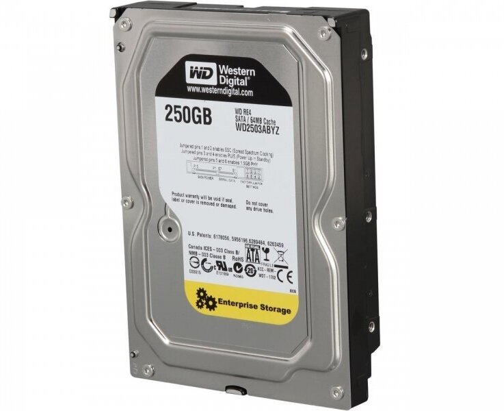 Жесткий диск Western Digital WD2503ABYZ 250Gb SATAIII 3,5" HDD