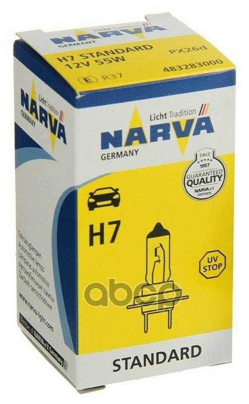 Лампа 12v H7 55w Narva Standard 1 Шт Картон Narva арт 483283000