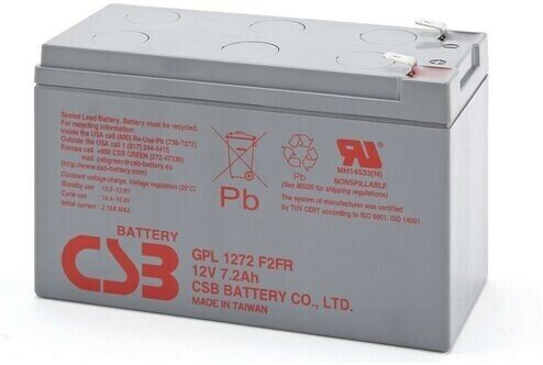 Батарея CSB GPL1272 F2FR 12V/7.2AH увеличенный срок службы до 10 лет - фото №2