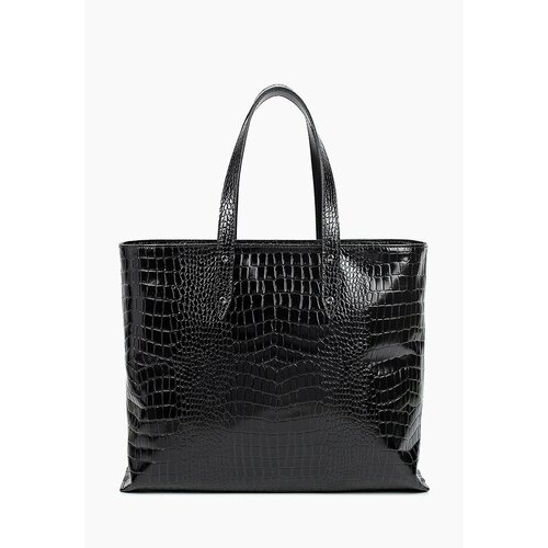 Сумка  тоут Olio Rosti классическая, натуральная кожа, черный