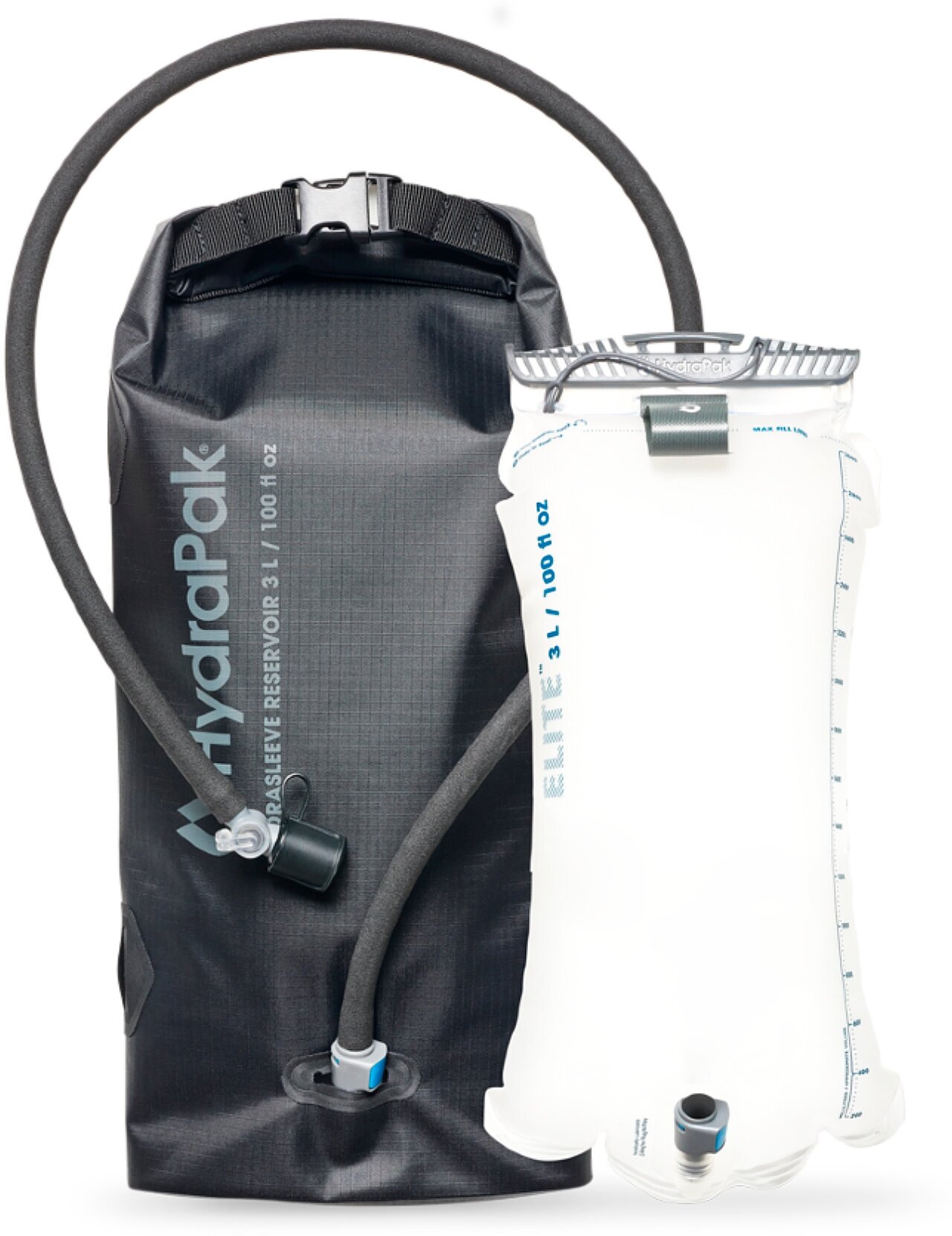 Питьевая система HydraPak Hydrasleeve Reservoir, 3 л, прозрачный/черный