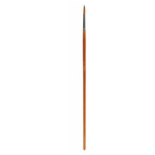 Кисть имитация колонка (синтетика) круглая с длинной ручкой №6