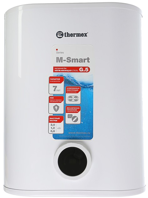 Накопительный электрический водонагреватель Thermex M-SMART MS 80 V (pro), белый